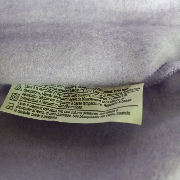 Hanes Size XS 4 5 XSmall Girls Youth Hoodie Purple Fleece Pretty Cool Girl NEW - Picture 2 of 7